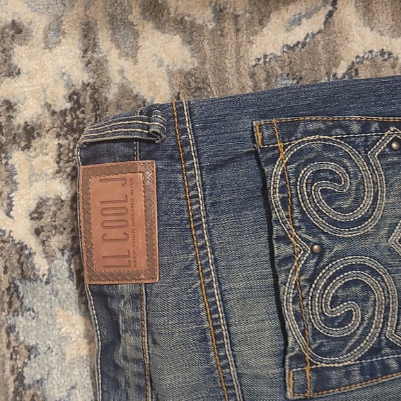 LL cool J blue  jeans size 34/32 - Picture 3 of 4